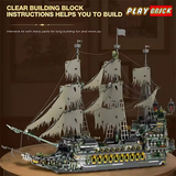 Play Brick® Pirate Ship Inspired by Iconic Movie