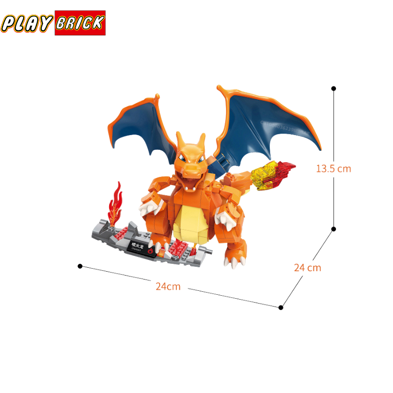 Play Brick®  Fire Dragon inspired by cartoon series