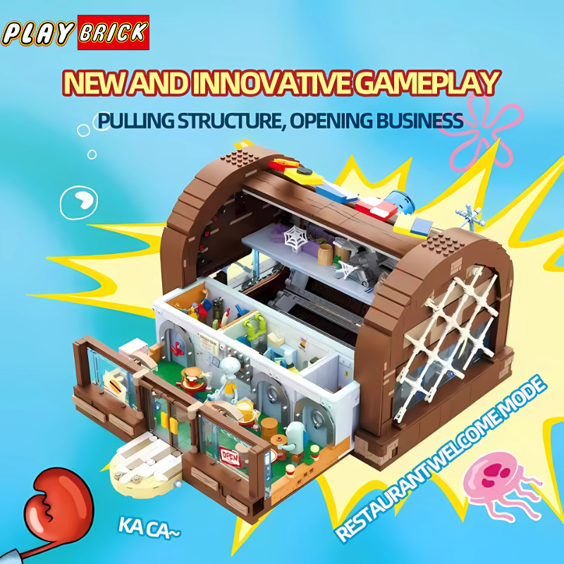 Play Brick® Aqua Diner Blocks – Inspired by a Cartoon Series